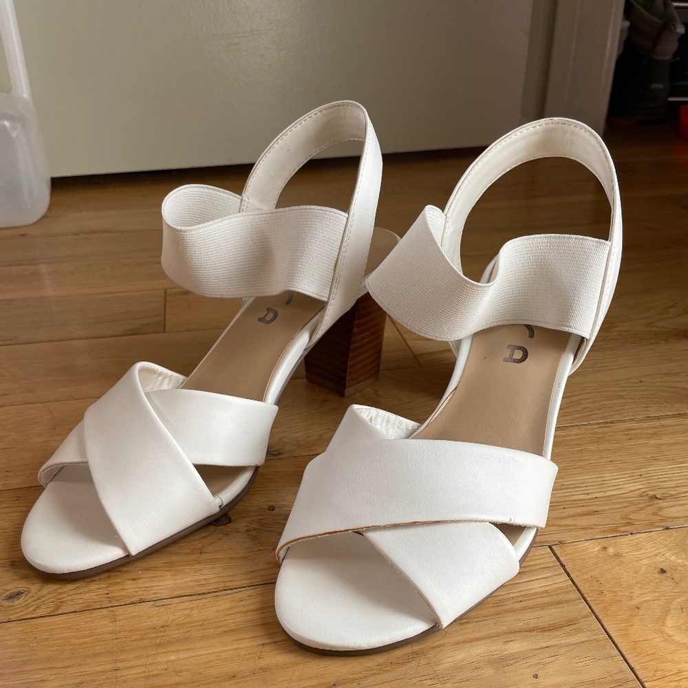 White 2.5-3” Unisa Heels